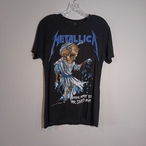 Metallica 2 Side Band Tee Their money tips her scales again Size M
